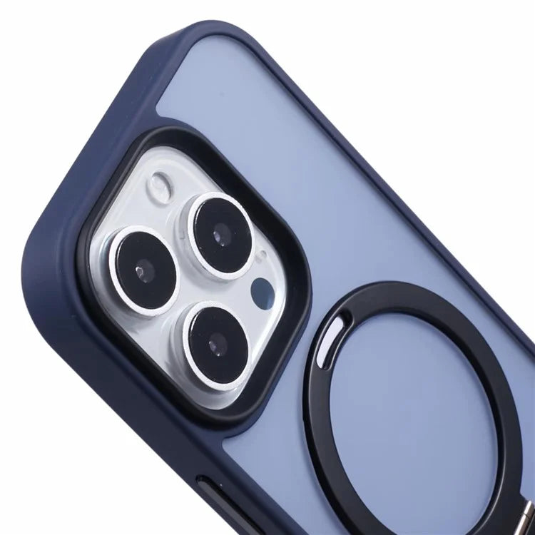 For iPhone 16 Pro Magnetic Case Kickstand TPU+PC  Phone Cover