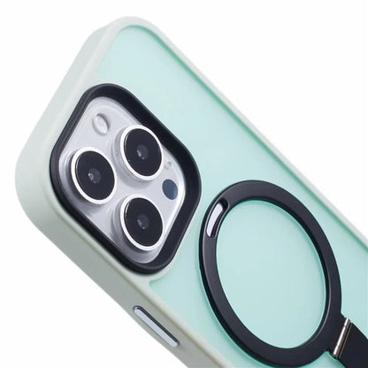 For iPhone 16 Pro Magnetic Case Kickstand TPU+PC  Phone Cover
