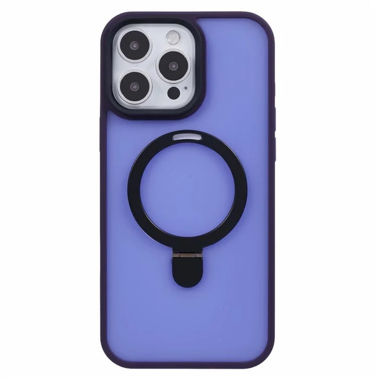 For iPhone 16 Pro Magnetic Case Kickstand TPU+PC  Phone Cover