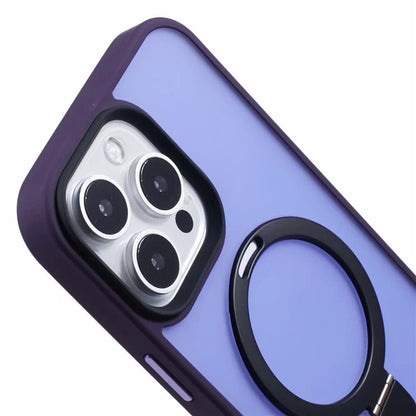 For iPhone 16 Pro Magnetic Case Kickstand TPU+PC  Phone Cover
