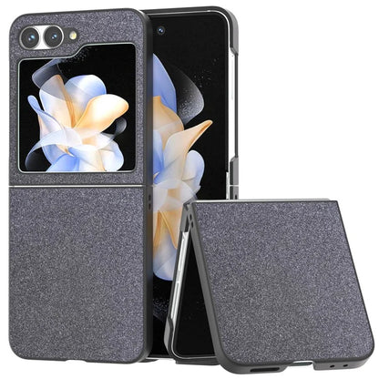 For Samsung Galaxy Z Flip6 5G Case Glitter Leather+PC Phone Cover
