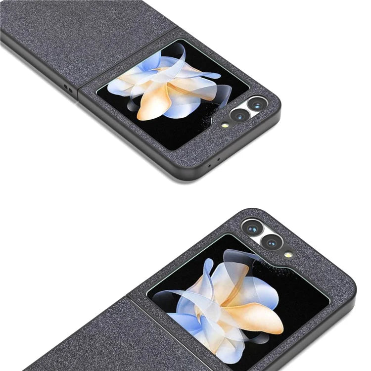 For Samsung Galaxy Z Flip6 5G Case Glitter Leather+PC Phone Cover