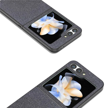 For Samsung Galaxy Z Flip6 5G Case Glitter Leather+PC Phone Cover