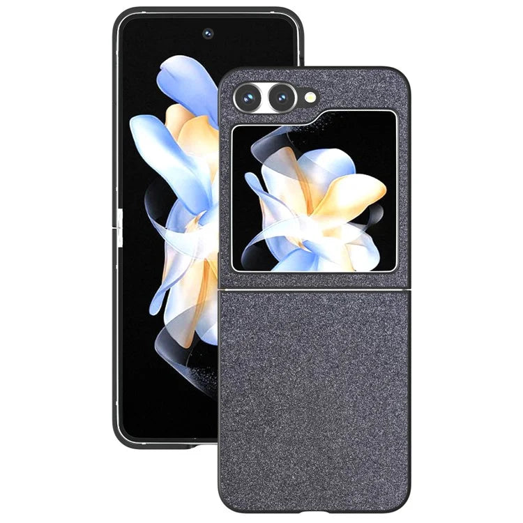 For Samsung Galaxy Z Flip6 5G Case Glitter Leather+PC Phone Cover