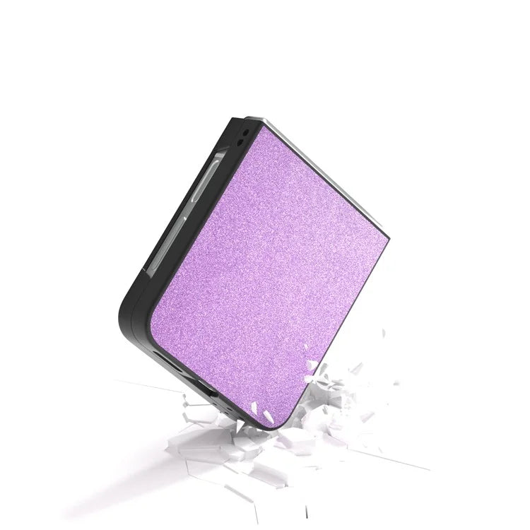 For Samsung Galaxy Z Flip6 5G Case Glitter Leather+PC Phone Cover