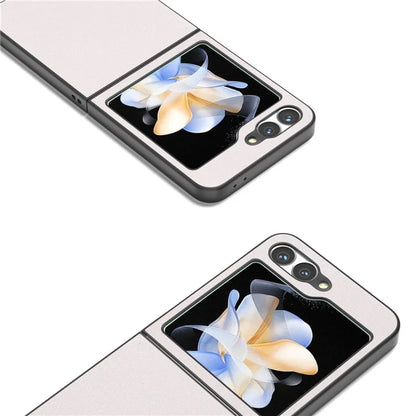 For Samsung Galaxy Z Flip6 5G Case Glitter Leather+PC Phone Cover