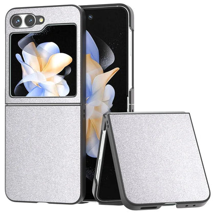 For Samsung Galaxy Z Flip6 5G Case Glitter Leather+PC Phone Cover