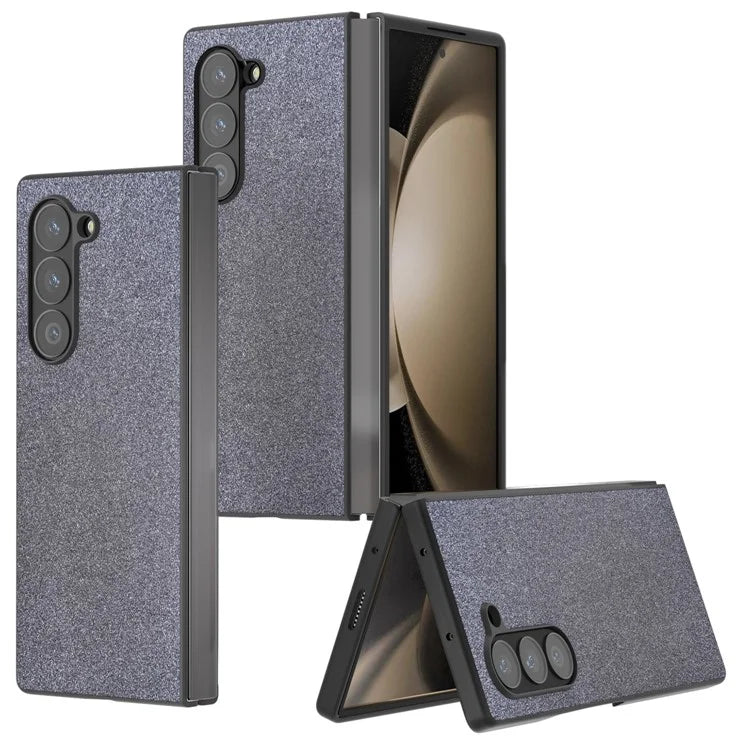 For Samsung Galaxy Z Fold6 5G Case Anti-Drop Glitter Leather+PC Phone Cover