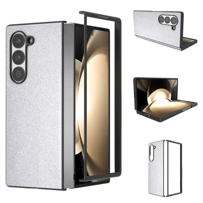 For Samsung Galaxy Z Fold6 5G Case Anti-Drop Glitter Leather+PC Phone Cover