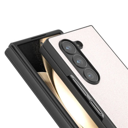 For Samsung Galaxy Z Fold6 5G Case Anti-Drop Glitter Leather+PC Phone Cover