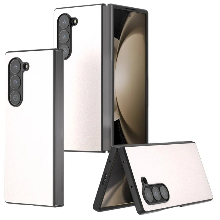 For Samsung Galaxy Z Fold6 5G Case Anti-Drop Glitter Leather+PC Phone Cover