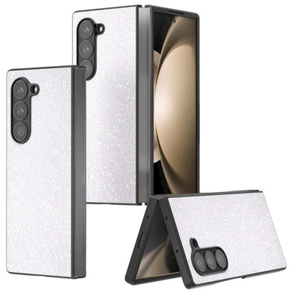 For Samsung Galaxy Z Fold6 5G Case Colored Glitter PU+PC Shockproof Phone Cover