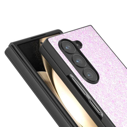 For Samsung Galaxy Z Fold6 5G Case Colored Glitter PU+PC Shockproof Phone Cover