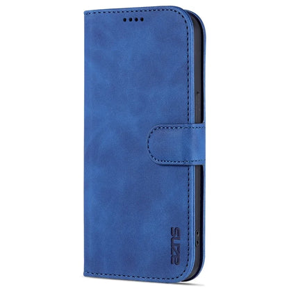 AZNS For iPhone 16 Pro Wallet Case Shockproof PU Leather Phone Cover
