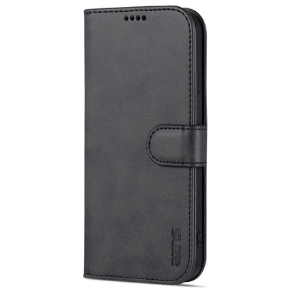 AZNS For iPhone 16 Pro Wallet Case Shockproof PU Leather Phone Cover