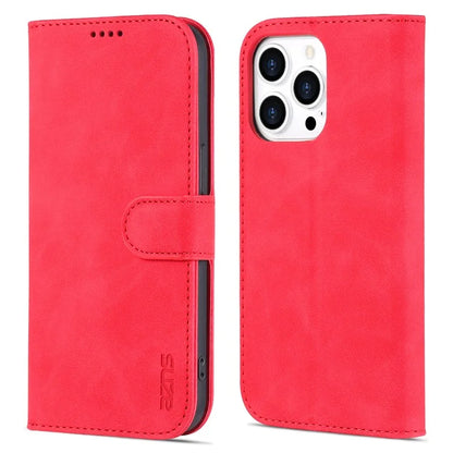 AZNS For iPhone 16 Pro Wallet Case Shockproof PU Leather Phone Cover