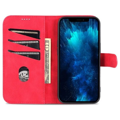AZNS For iPhone 16 Pro Wallet Case Shockproof PU Leather Phone Cover