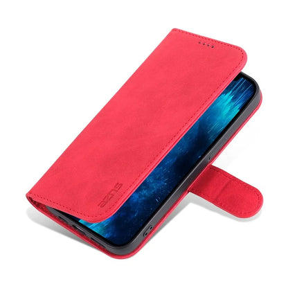 AZNS For iPhone 16 Pro Wallet Case Shockproof PU Leather Phone Cover