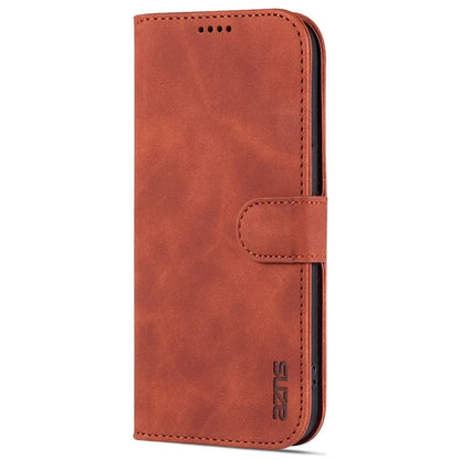 AZNS For iPhone 16 Pro Wallet Case Shockproof PU Leather Phone Cover