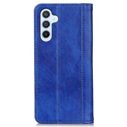 For Samsung Galaxy M35 5G Stand Case Split Leather Litchi Texture Wallet Phone Cover