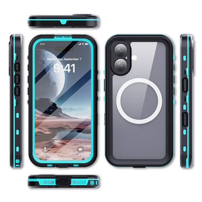 REDPEPPER Dot+ Series For iPhone 16 Phone Case Compatible with MagSafe IP68 Waterproof Clear Phone Cover