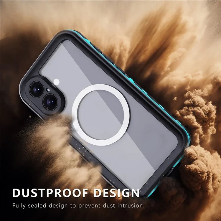 REDPEPPER Dot+ Series For iPhone 16 Phone Case Compatible with MagSafe IP68 Waterproof Clear Phone Cover