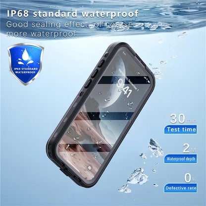 REDPEPPER Dot+ Series For iPhone 16 Phone Case Compatible with MagSafe IP68 Waterproof Clear Phone Cover