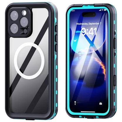 REDPEPPER Dot+ Series For iPhone 16 Pro Max Phone Case Compatible with MagSafe IP68 Waterproof Clear Phone Cover