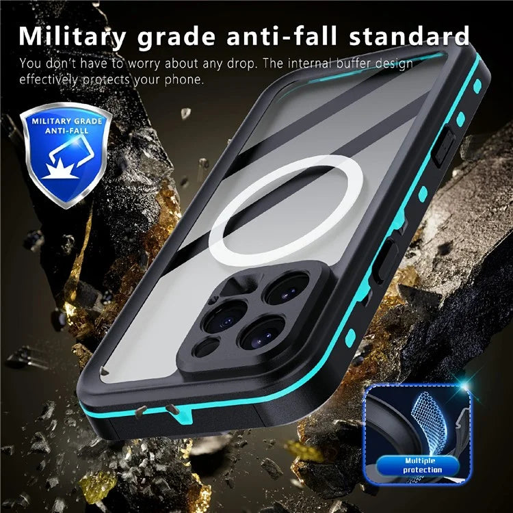 REDPEPPER Dot+ Series For iPhone 16 Pro Max Phone Case Compatible with MagSafe IP68 Waterproof Clear Phone Cover