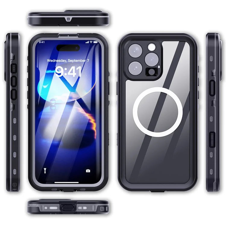REDPEPPER Dot+ Series For iPhone 16 Pro Max Phone Case Compatible with MagSafe IP68 Waterproof Clear Phone Cover