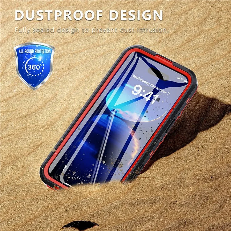 REDPEPPER Dot+ Series For iPhone 16 Pro Max Phone Case Compatible with MagSafe IP68 Waterproof Clear Phone Cover