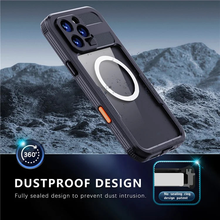 REDPEPPER For iPhone 16 Pro Max Case Compatible with MagSafe IP68 Waterproof Clear Phone Cover