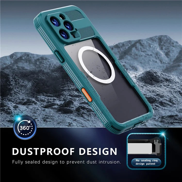REDPEPPER For iPhone 16 Pro Max Case Compatible with MagSafe IP68 Waterproof Clear Phone Cover