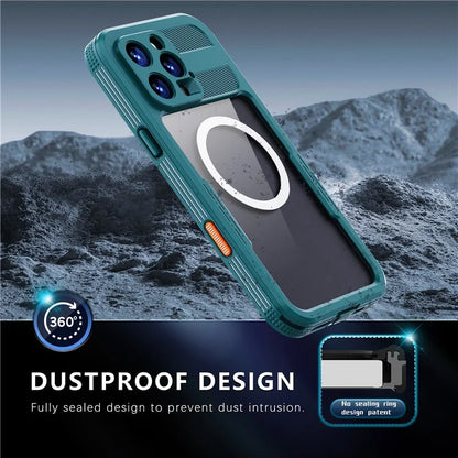 REDPEPPER For iPhone 16 Pro Max Case Compatible with MagSafe IP68 Waterproof Clear Phone Cover