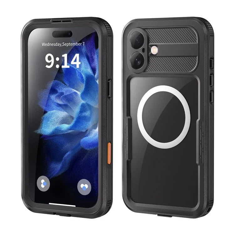 REDPEPPER For iPhone 16 Plus Case Compatible with MagSafe IP68 Waterproof Clear Phone Cover