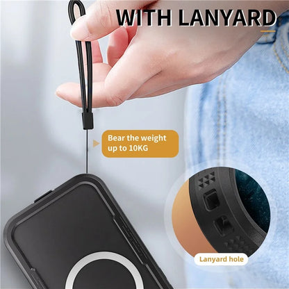 REDPEPPER For iPhone 16 Plus Case Compatible with MagSafe IP68 Waterproof Clear Phone Cover