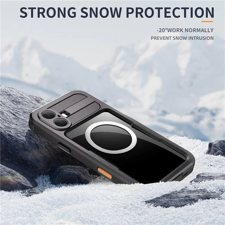 REDPEPPER For iPhone 16 Plus Case Compatible with MagSafe IP68 Waterproof Clear Phone Cover