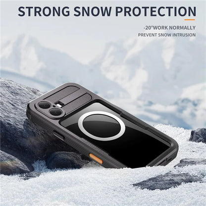 REDPEPPER For iPhone 16 Plus Case Compatible with MagSafe IP68 Waterproof Clear Phone Cover
