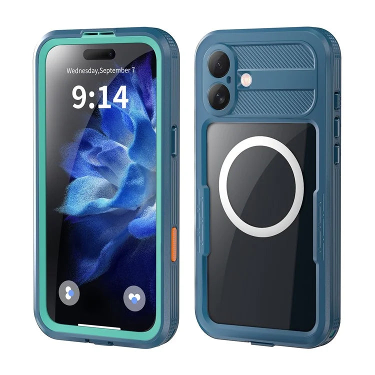 REDPEPPER For iPhone 16 Plus Case Compatible with MagSafe IP68 Waterproof Clear Phone Cover