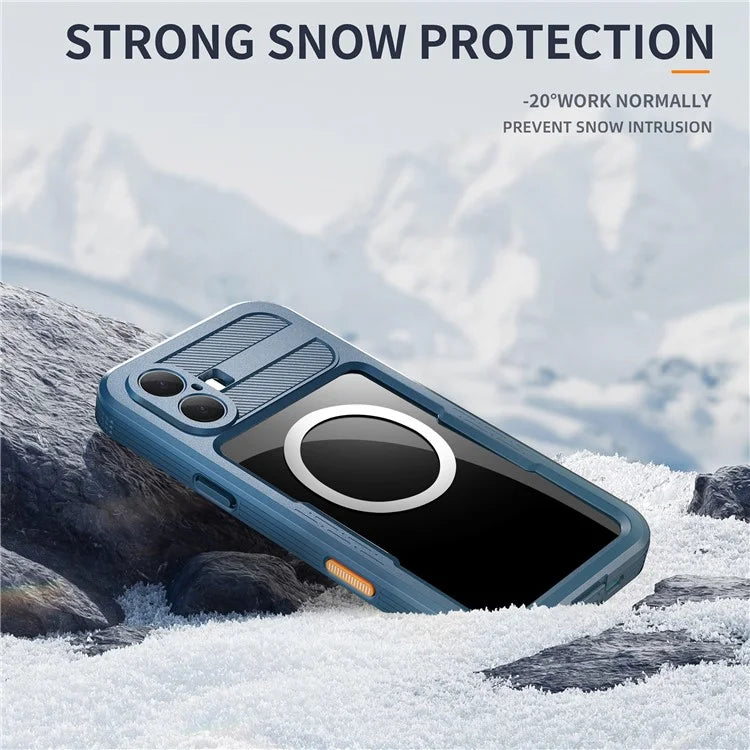 REDPEPPER For iPhone 16 Plus Case Compatible with MagSafe IP68 Waterproof Clear Phone Cover