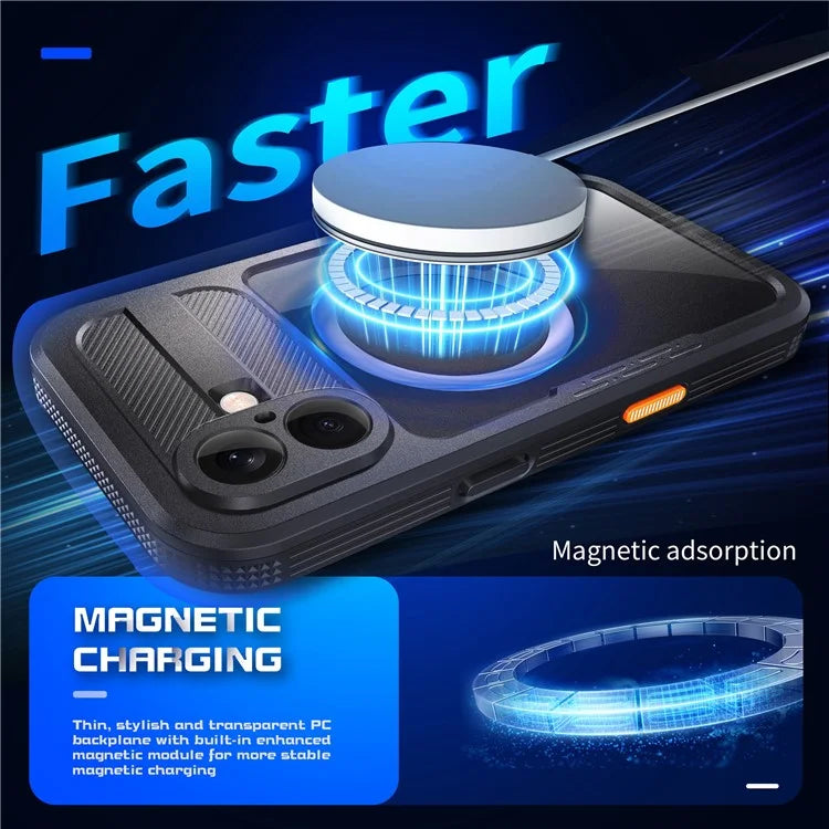 REDPEPPER For iPhone 16 Phone Case Compatible with MagSafe IP68 Waterproof Clear Phone Cover