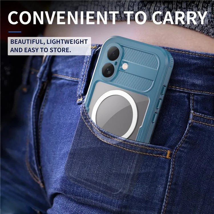 REDPEPPER For iPhone 16 Phone Case Compatible with MagSafe IP68 Waterproof Clear Phone Cover