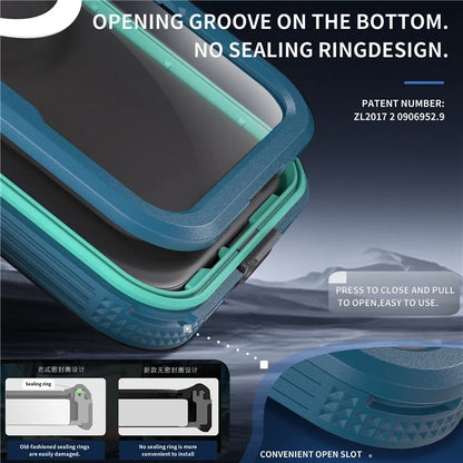 REDPEPPER For iPhone 16 Phone Case Compatible with MagSafe IP68 Waterproof Clear Phone Cover