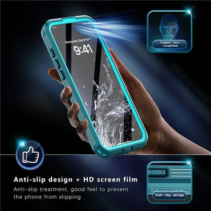 SHELLBOX For iPhone 16 Pro Max Case Compatible with MagSafe IP68 Waterproof Clear Phone Cover