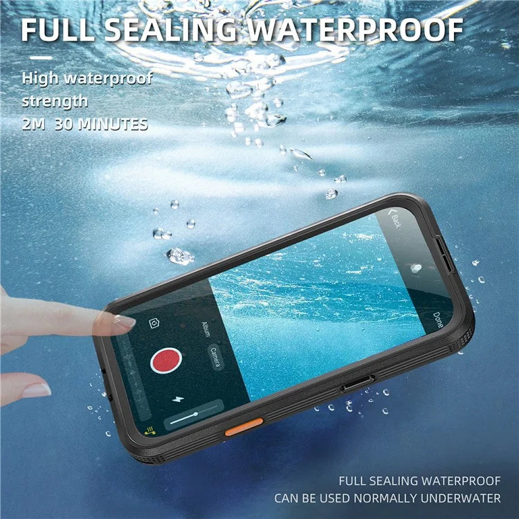 SHELLBOX For iPhone 16 Plus Case Compatible with MagSafe IP68 Waterproof Clear Phone Cover