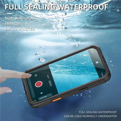 SHELLBOX For iPhone 16 Plus Case Compatible with MagSafe IP68 Waterproof Clear Phone Cover