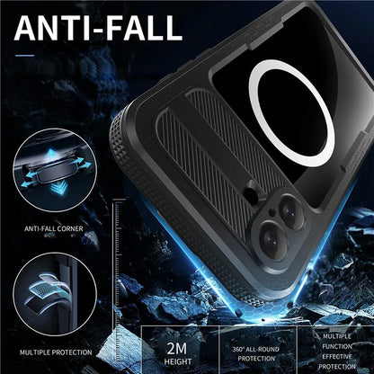 SHELLBOX For iPhone 16 Plus Case Compatible with MagSafe IP68 Waterproof Clear Phone Cover