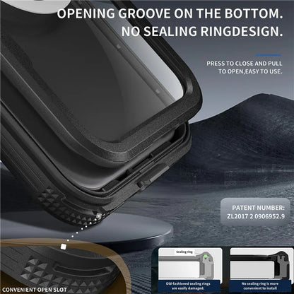 SHELLBOX For iPhone 16 Plus Case Compatible with MagSafe IP68 Waterproof Clear Phone Cover