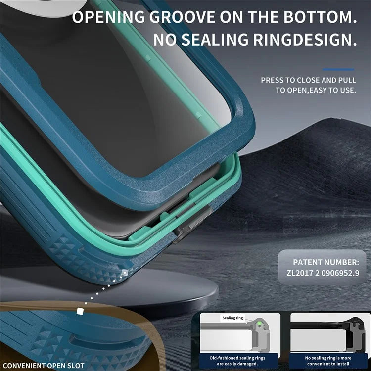 SHELLBOX For iPhone 16 Plus Case Compatible with MagSafe IP68 Waterproof Clear Phone Cover