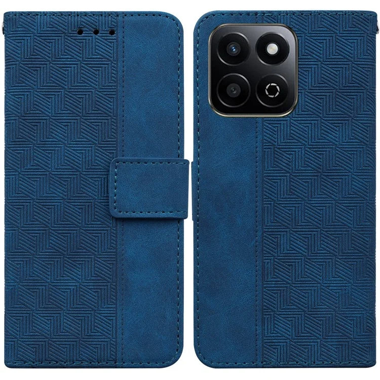 For Honor Play 60 Plus 5G Case Geometry Pattern Leather Wallet Phone Cover
